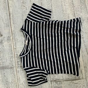 Navy stripped brandy Melville crop top